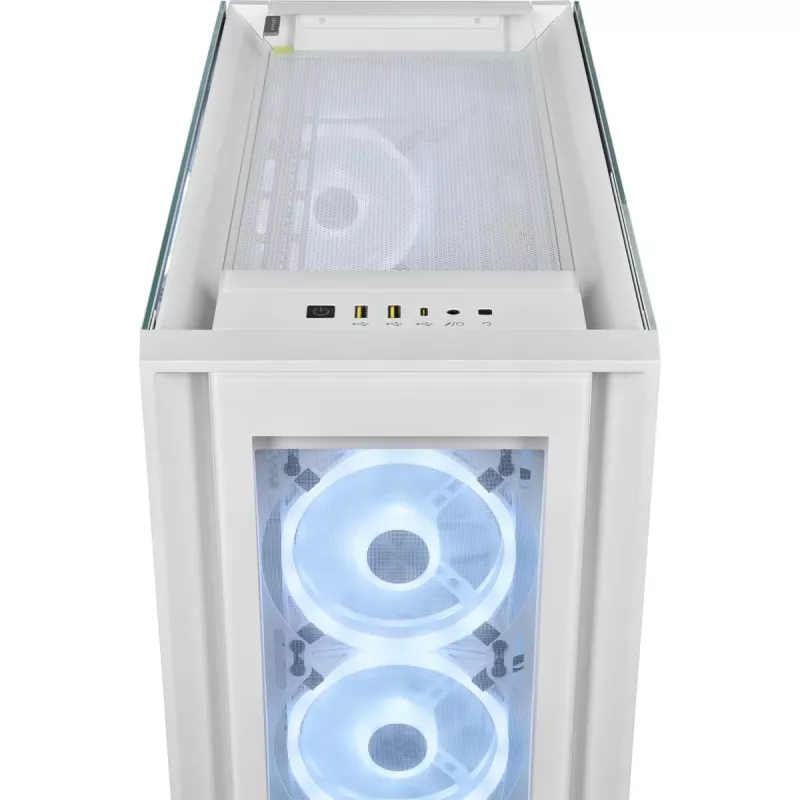 CORSAIR Mid-tower Smart Case - Icue 5000x - RGB Ql Edition Tempered Glass True - White