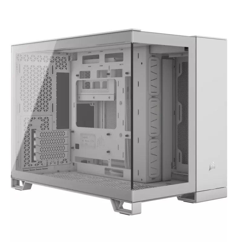 CORSAIR PC korpuss – 2500X vidēja izmēra divkameru PC korpuss – balts