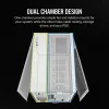 CORSAIR PC korpuss – 2500X vidēja izmēra divkameru PC korpuss – balts