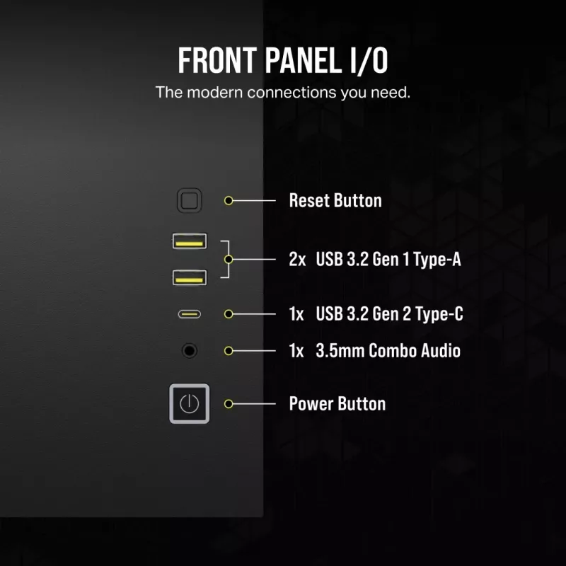 CORSAIR datora korpuss - iCUE LINK 2500X RGB Micro ATX divkameru melns