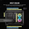 CORSAIR datora korpuss - iCUE LINK 2500X RGB Micro ATX divkameru melns