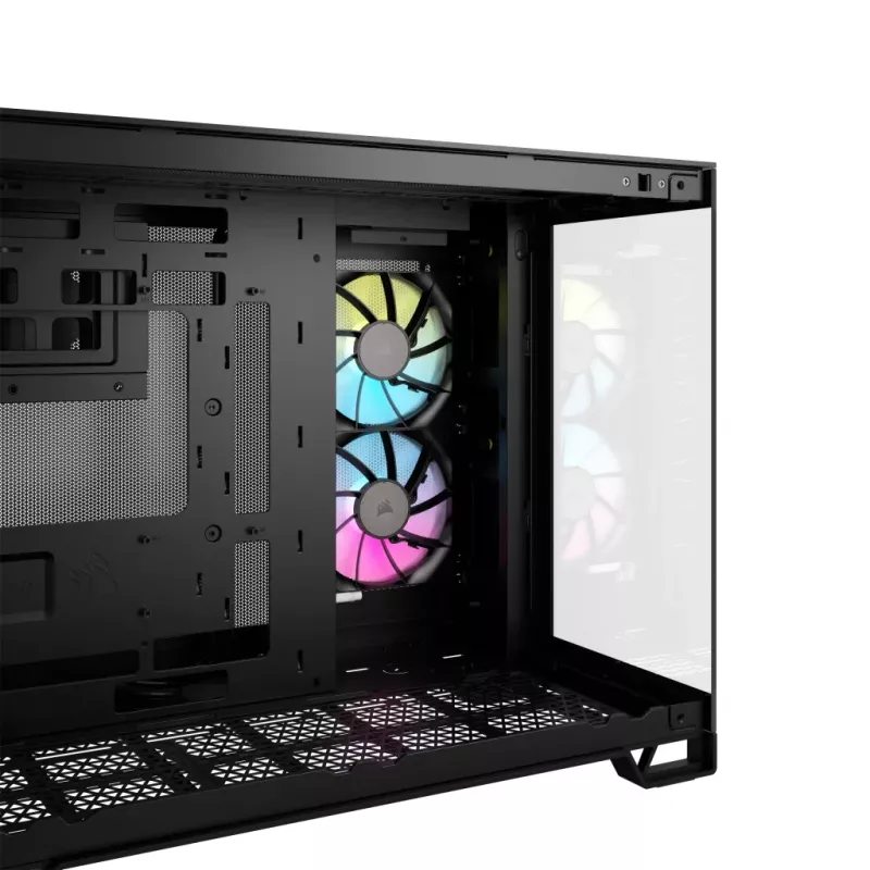 CORSAIR datora korpuss - iCUE LINK 2500X RGB Micro ATX divkameru melns