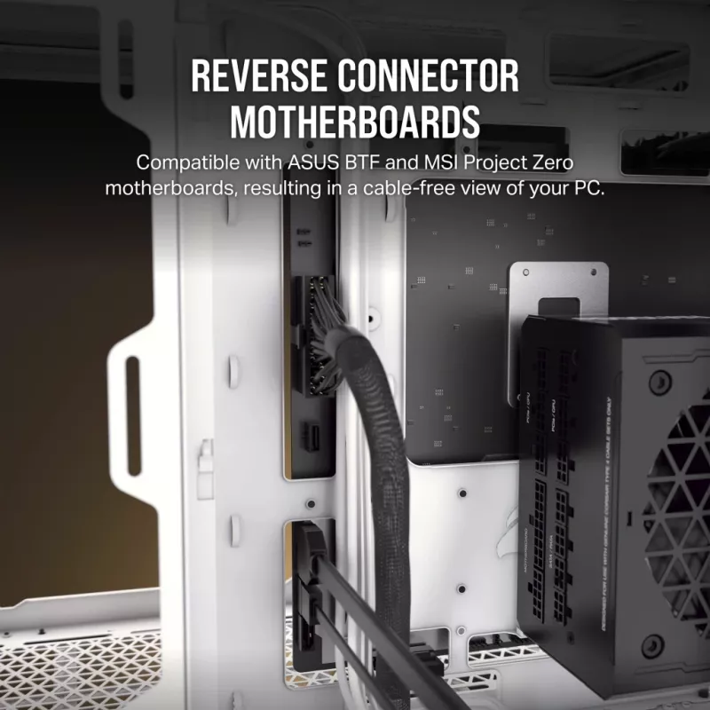 CORSAIR datora korpuss - Icue Link 2500x RGB Micro ATX dubultkameru balts