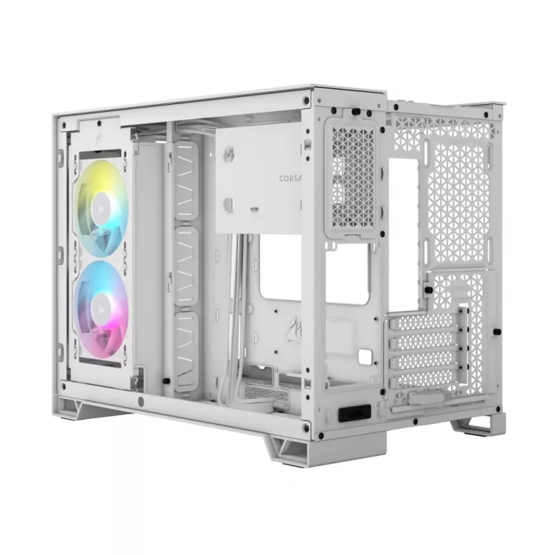 CORSAIR datora korpuss - Icue Link 2500x RGB Micro ATX dubultkameru balts