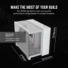 CORSAIR datora korpuss - Icue Link 2500x RGB Micro ATX dubultkameru balts