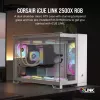 CORSAIR datora korpuss - Icue Link 2500x RGB Micro ATX dubultkameru balts
