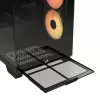 PC Midi Tower korpuss CORSAIR 3500X RS-R ARGB — Melns, rūdīts stikls, atbalsta ATX/EATX/Micro-ITX, 3x120 mm priekšējie ventilatori