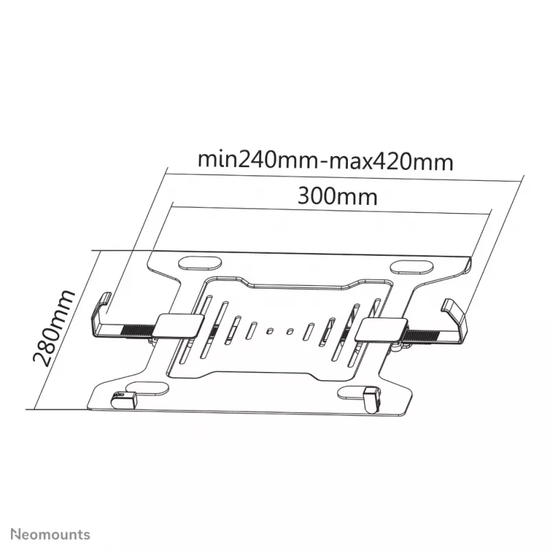 Neomounts NOTEBOOK-V200 Laptop turētājs 10-15 collas - VESA - universāls