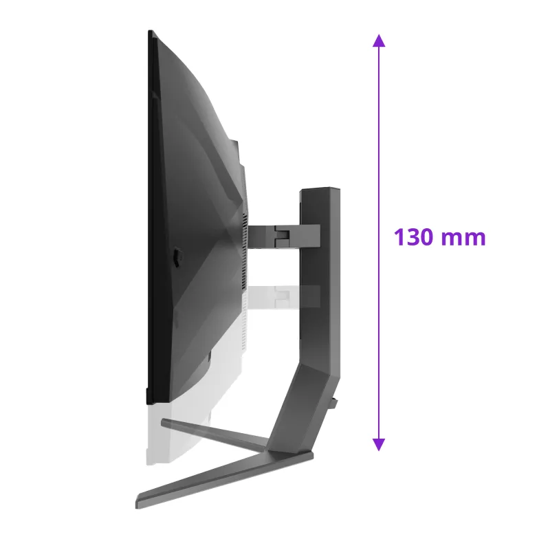 AOC AGON PRO AG346UCD datora monitors 86,4 cm (34 colli) 3440 x 1440 pikseļi Wide Quad HD QD-OLED Melns, Pelēks