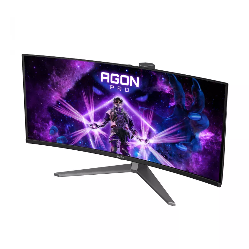 AOC AGON PRO AG346UCD datora monitors 86,4 cm (34 colli) 3440 x 1440 pikseļi Wide Quad HD QD-OLED Melns, Pelēks