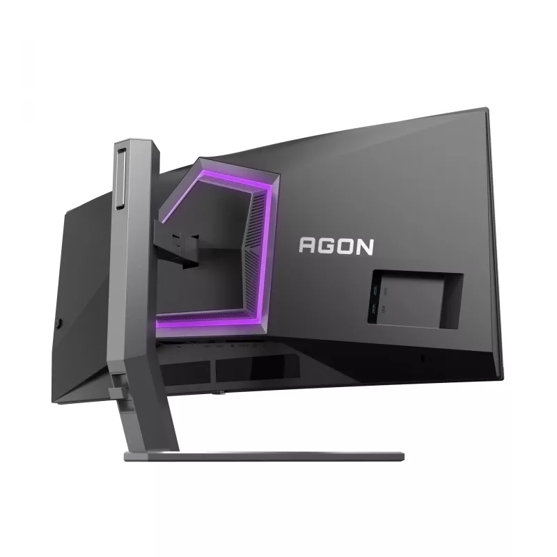 AOC AGON PRO AG346UCD datora monitors 86,4 cm (34 colli) 3440 x 1440 pikseļi Wide Quad HD QD-OLED Melns, Pelēks