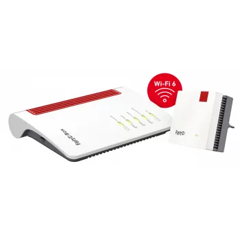 Mesh komplekts 7530 AX + 1200 AX Divjoslu (2,4 GHz / 5 GHz) Wi-Fi 6 (802.11ax) Sarkans, Balts 4 3G Iekšējais