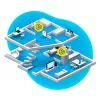 Mesh komplekts 7530 AX + 1200 AX Divjoslu (2,4 GHz / 5 GHz) Wi-Fi 6 (802.11ax) Sarkans, Balts 4 3G Iekšējais