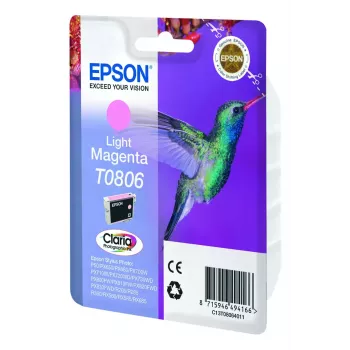 Epson Hummingbird Singlepack Light Magenta T0806 Claria fotogrāfiskā tinte