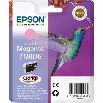 Epson Hummingbird Singlepack Light Magenta T0806 Claria fotogrāfiskā tinte