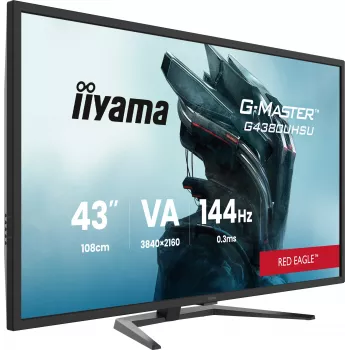 iiyama G-MASTER G4380UHSU-B2 datora monitors 108 cm (42,5 collas) 3840 x 2160 pikseļi 4K Ultra HD LED Melns