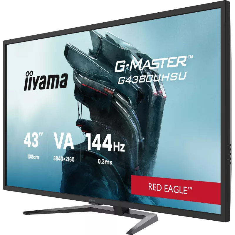 iiyama G-MASTER G4380UHSU-B2 datora monitors 108 cm (42,5 collas) 3840 x 2160 pikseļi 4K Ultra HD LED Melns