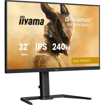iiyama G-MASTER GB3290QSU-B1 datora monitors 80 cm (31,5 collu) 2560 x 1440 pikseļi Quad HD LED Melns