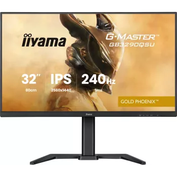 iiyama G-MASTER GB3290QSU-B1 datora monitors 80 cm (31,5 collu) 2560 x 1440 pikseļi Quad HD LED Melns