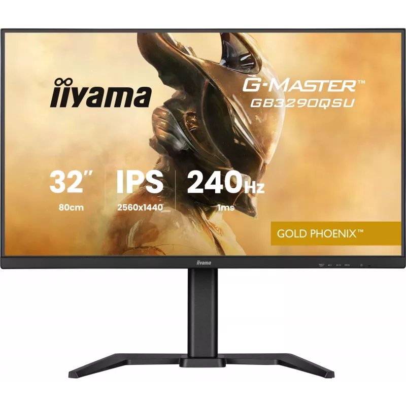 iiyama G-MASTER GB3290QSU-B1 datora monitors 80 cm (31,5 collu) 2560 x 1440 pikseļi Quad HD LED Melns