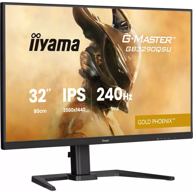 iiyama G-MASTER GB3290QSU-B1 datora monitors 80 cm (31,5 collu) 2560 x 1440 pikseļi Quad HD LED Melns