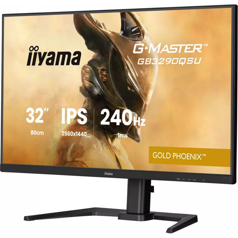 iiyama G-MASTER GB3290QSU-B1 datora monitors 80 cm (31,5 collu) 2560 x 1440 pikseļi Quad HD LED Melns