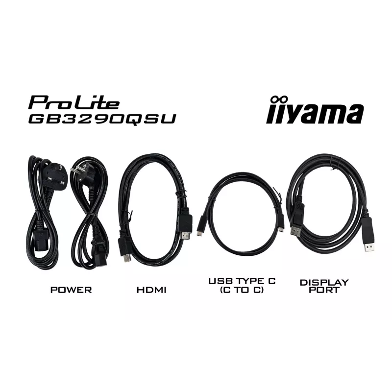 iiyama G-MASTER GB3290QSU-B1 datora monitors 80 cm (31,5 collu) 2560 x 1440 pikseļi Quad HD LED Melns
