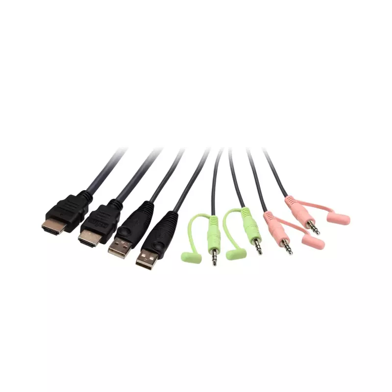 ATEN 2 portu USB 4K HDMI kabeļa KVM slēdzis ar tālvadības porta izvēlētāju