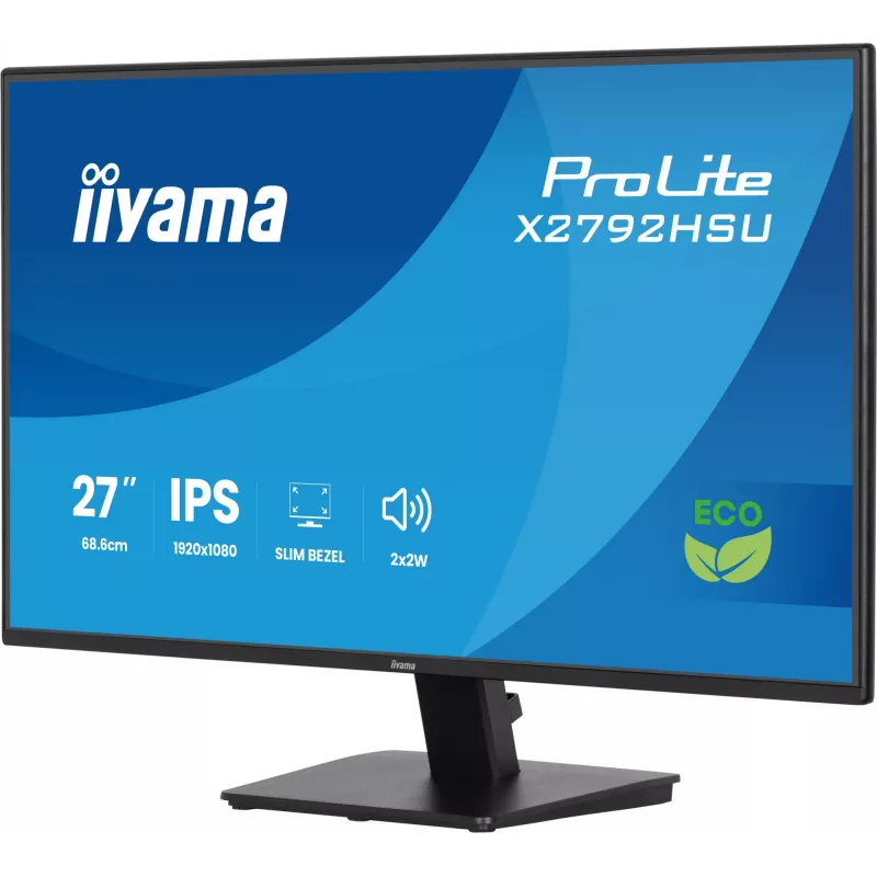 iiyama ProLite X2792HSU-B1 datora monitors 68.6 cm (27 colli) 1920 x 1080 pikseļi Full HD LED Melns