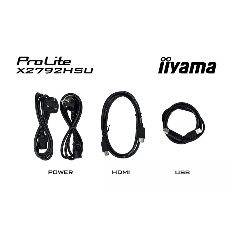 iiyama ProLite X2792HSU-B1 datora monitors 68.6 cm (27 colli) 1920 x 1080 pikseļi Full HD LED Melns