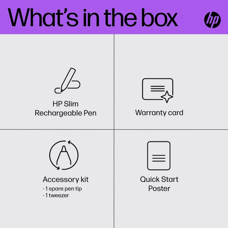 HP plāns Rechargeable Pen HP plāns Rechargeable Pen Melns Built-in baterija