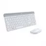 LOGITECH plāns bezvadu tastatūras un peles komplekts Mk470 - gaiši pelēks - Azerty franču
