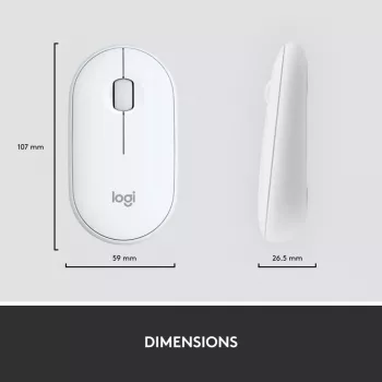 LOGITECH plāns bezvadu tastatūras un peles komplekts Mk470 - gaiši pelēks - Azerty franču
