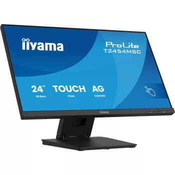 iiyama ProLite T2454MSC-B3AG datora monitors 60,5 cm (23,8 collu) 1920 x 1080 pikseļi Full HD LED skārienekrāns vairākiem lietotājiem Melns