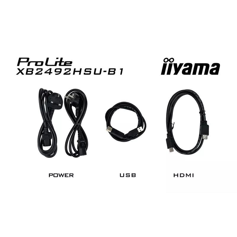 iiyama ProLite XB2492HSU-B1 datora monitors 60.5 cm (23.8 collas) 1920 x 1080 pikseļi Full HD LED Melns