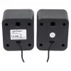 Manhattan 2600 Series Speaker System, Small Size, Big Sound, Two Speakers, Stereo, USB power, Output: 2x 3W, 3.5mm plug for sound, In-Line volume control, kabelis 0.9m, Melns, Three Year Warranty