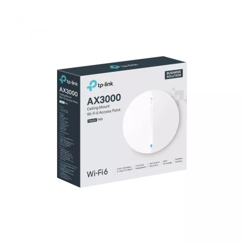 TP-Link Festa F65 3000 Mbit/s Balts Power over Ethernet (PoE)