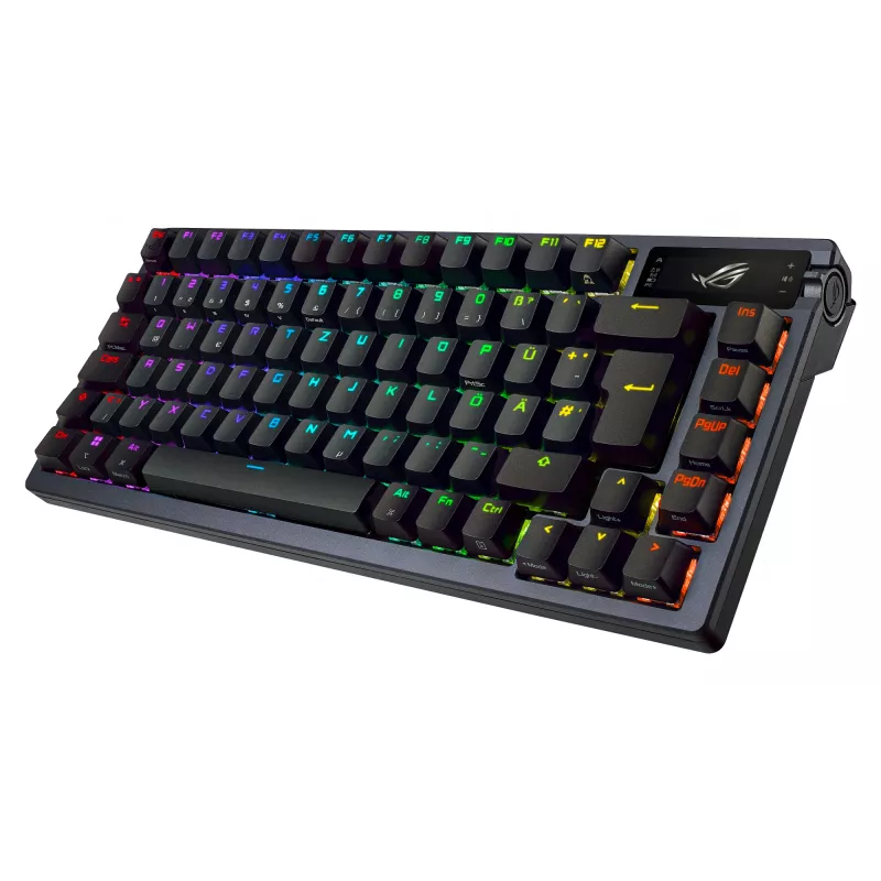 ASUS ROG Azoth tastatūra Gaming USB + RF bezvadu + Bluetooth QWERTY Melna