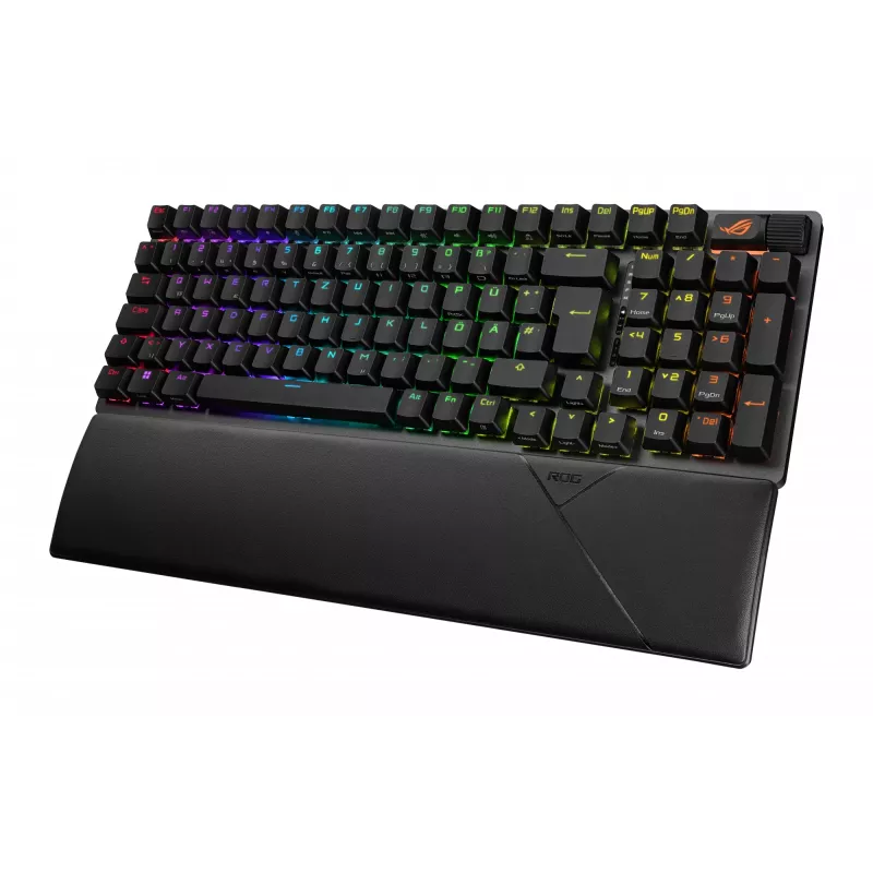 ASUS ROG Strix Scope II 96 Wireless tastatūra Gaming USB + RF Wireless + Bluetooth QWERTZ Vācu Melna