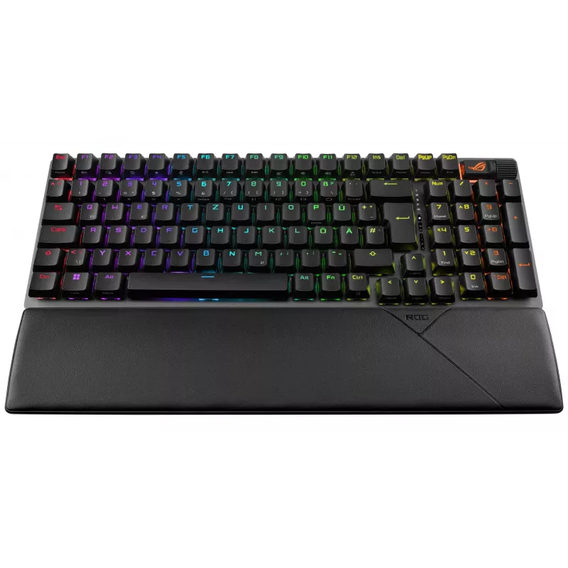 ASUS ROG Strix Scope II 96 Wireless tastatūra Gaming USB + RF Wireless + Bluetooth QWERTZ Vācu Melna