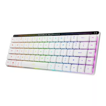 ASUS ROG Falchion RX Low Profile tastatūra Spēlēm USB + RF bezvadu + Bluetooth QWERTZ Balta
