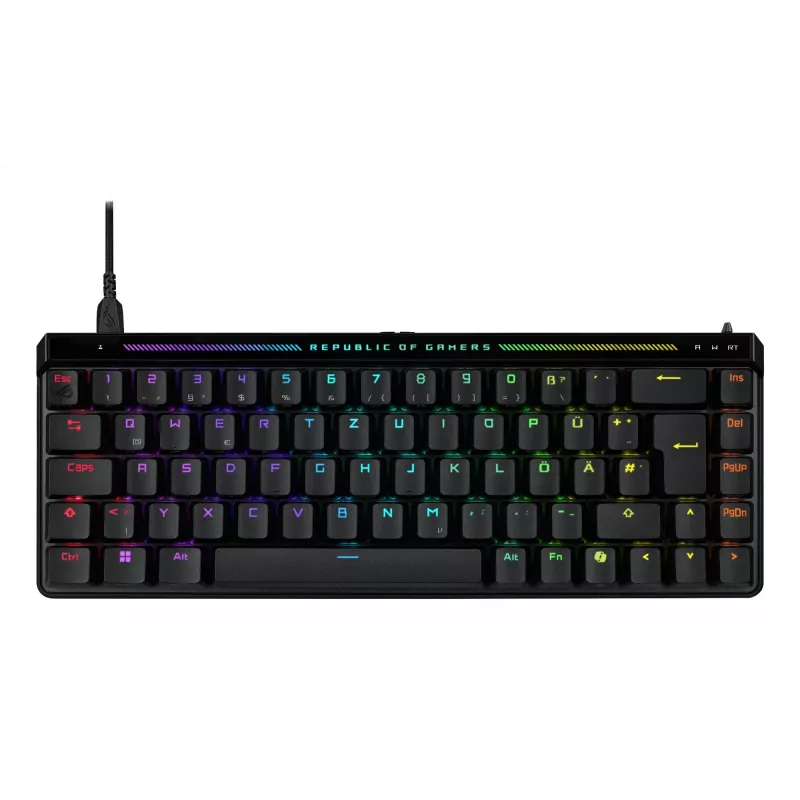 ASUS ROG Falchion Ace HFX tastatūra spēlēm USB QWERTZ vācu melna