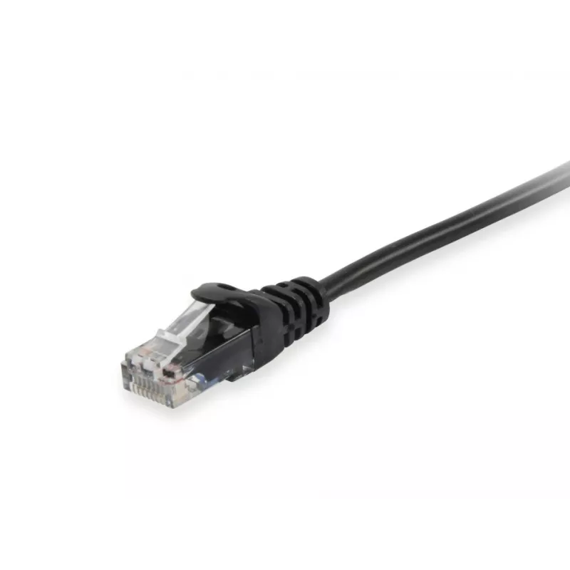 Patch kabelis Equip Cat.6 U/UTP RJ-45 0,25 m Melns