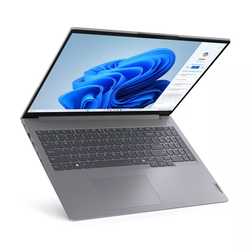 Lenovo ThinkBook 16 G7 ARP AMD Ryzen™ 5 7535HS klēpjdators 40,6 cm (16 collas) WUXGA 32 GB DDR5-SDRAM 512 GB SSD Wi-Fi 6E (802.11ax) Windows 11 Pro vācu pelēks