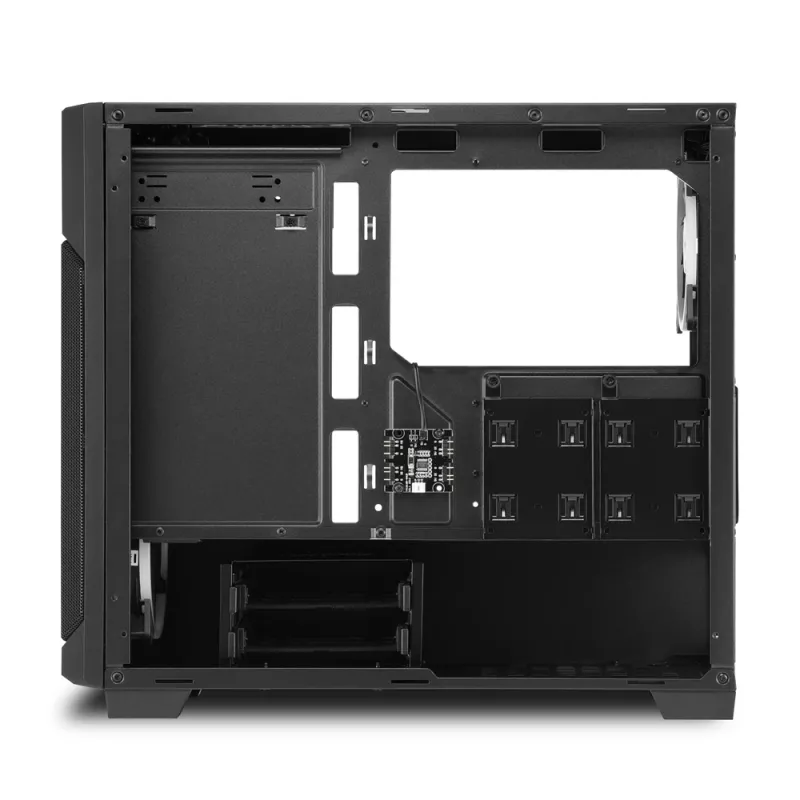 SHARKOON Torņa korpuss - V1000 RGB Micro Tower melns