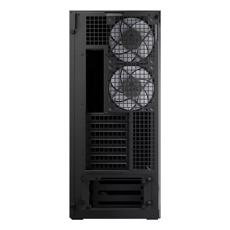 ARCTIC Xtender VG (Mirror Black) Premium E-ATX datora korpuss ar vertikālu GPU montāžu