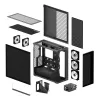 ARCTIC Xtender VG (Mirror Black) Premium E-ATX datora korpuss ar vertikālu GPU montāžu