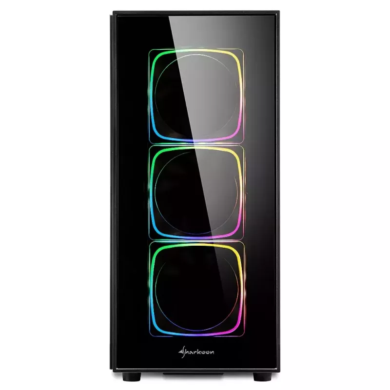 PC korpuss Sharkoon TG6 RGB Midi Tower Melns