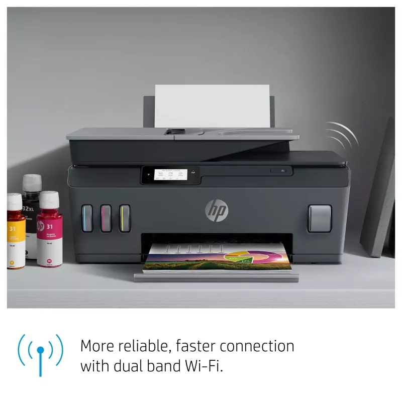 HP Smart Tank Plus 655 bezvadu daudzfunkciju krāsu printeris, kopētājs, skeneris