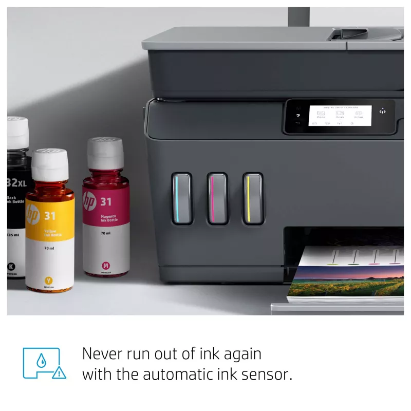 HP Smart Tank Plus 655 bezvadu daudzfunkciju krāsu printeris, kopētājs, skeneris